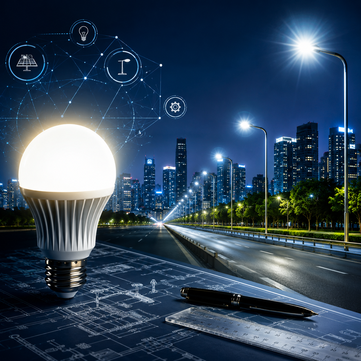 Iluminación urbana y alumbrado público